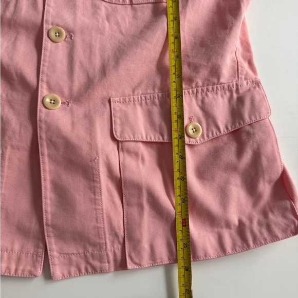 Alex Mill Women’s Utility Field Jacket XL Pink Military Officer Style Cotton Cho - Picture 7 of 10